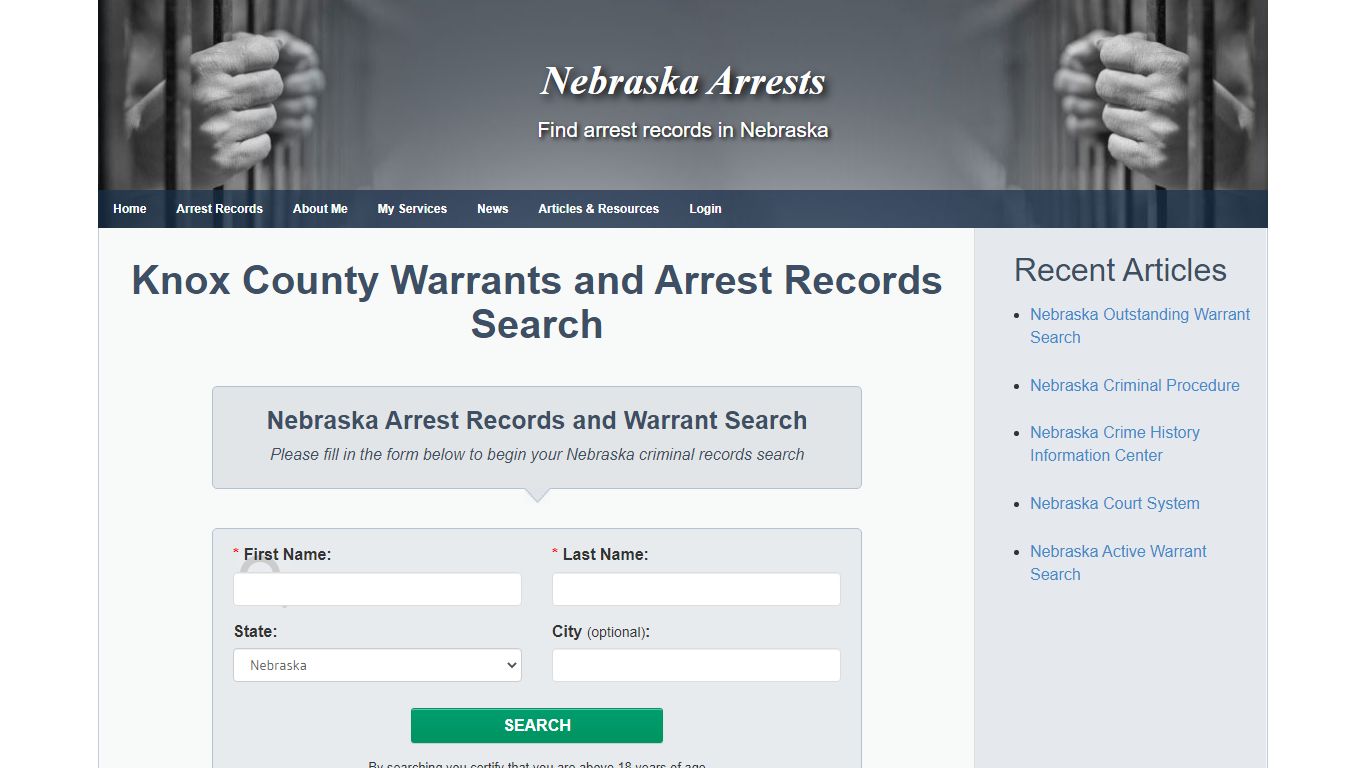 Knox County Warrants and Arrest Records Search - Nebraska Arrests